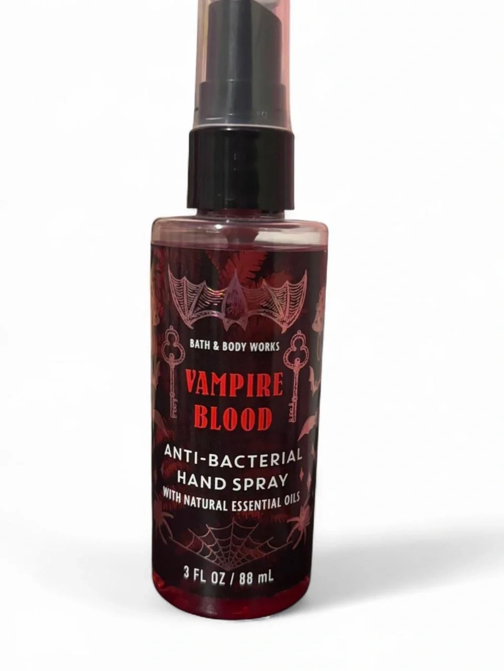 Bath & Body Works Vampire Blood Anti-Bacterial Hand Spray - Red & Black